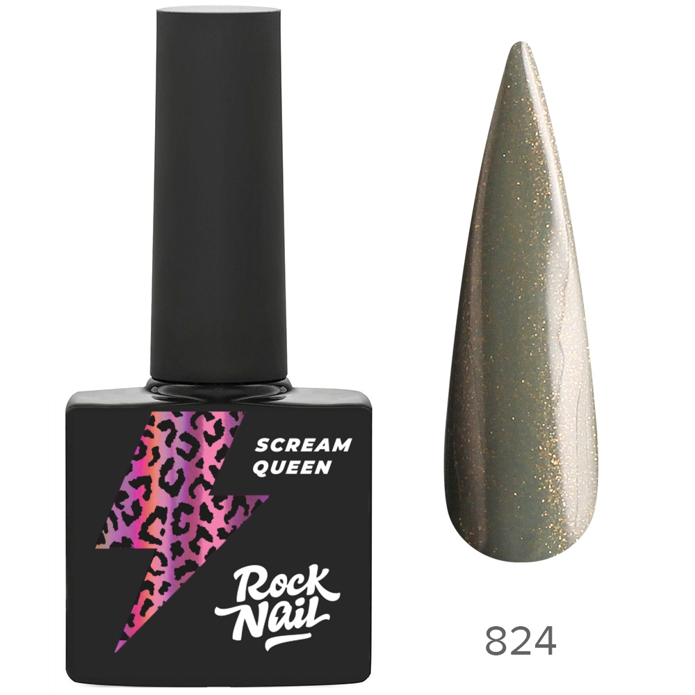 фото Гель-лак rocknail scream queen №824 fake tears, 10 мл