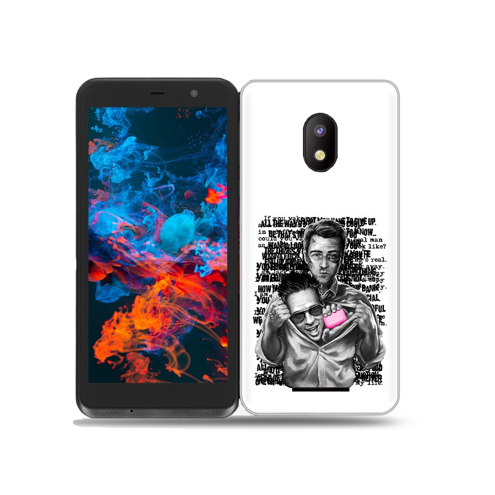

Чехол MyPads Tocco для BQ 5045L Wallet бойцовский клуб, Прозрачный, Tocco