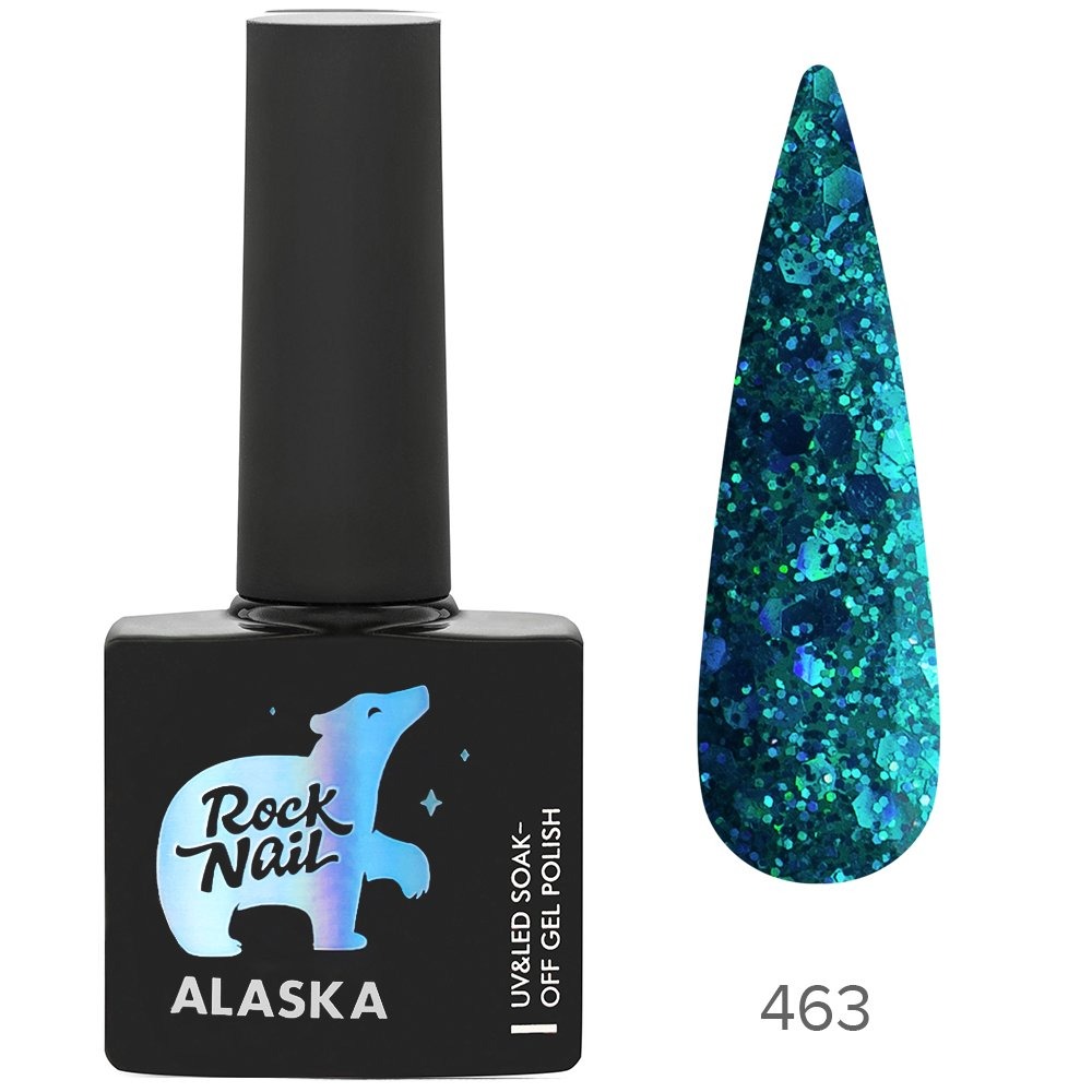 фото Гель-лак rocknail alaska №463 aurora borealis, 10 мл