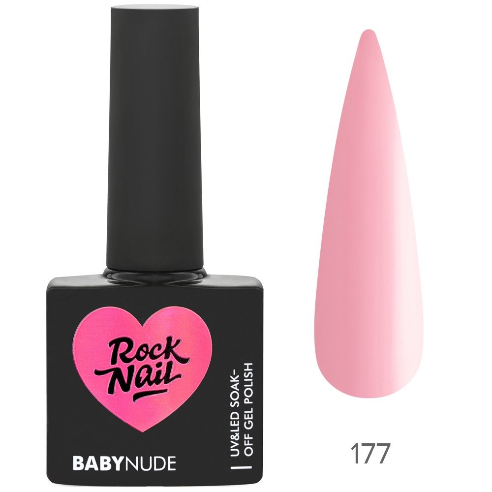 фото Гель-лак rocknail babynude №177 sweetheart, 10 мл