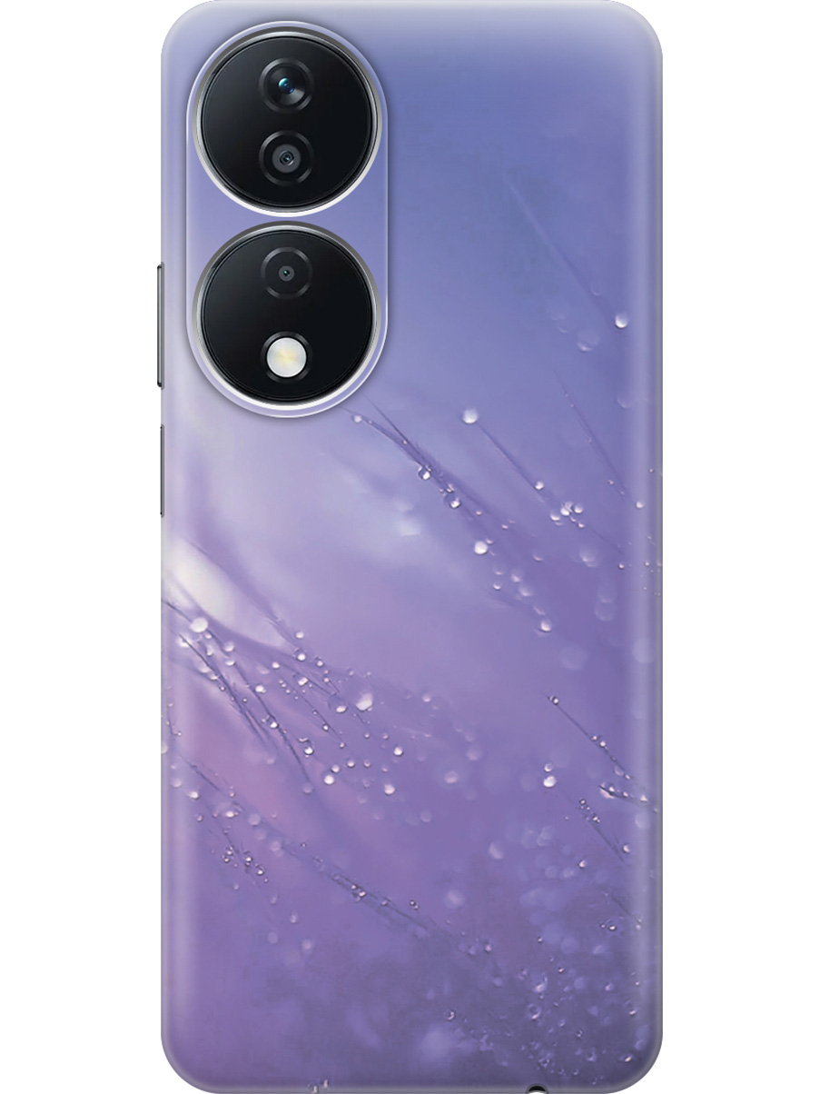 

Силиконовый чехол на Honor X7b с принтом "Капли на синей траве", Прозрачный;белый;синий, 781972122