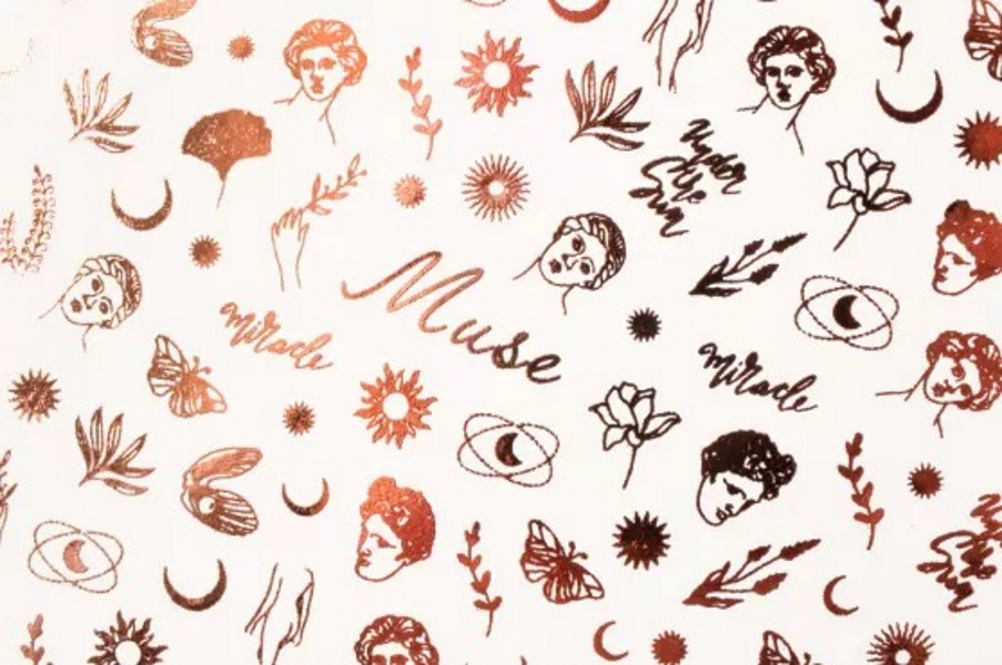

Набор слайдеров RockNail Nail Tattoo Muse, Разноцветный
