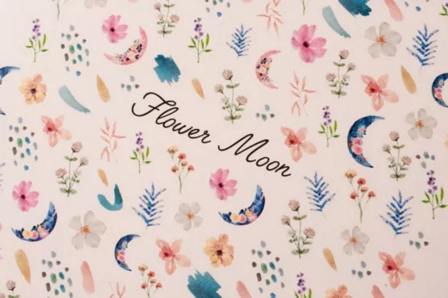 

Набор слайдеров RockNail Nail Tattoo Flower Moon, Разноцветный