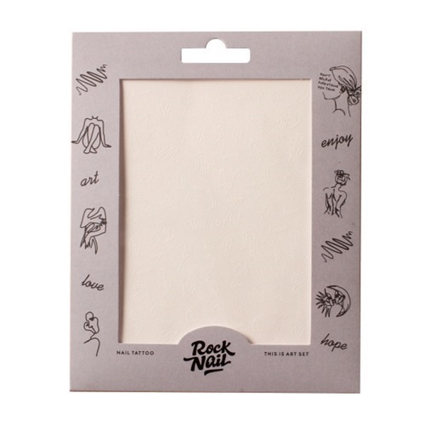 

Набор слайдеров RockNail Nail Tattoo This Is Art, Разноцветный