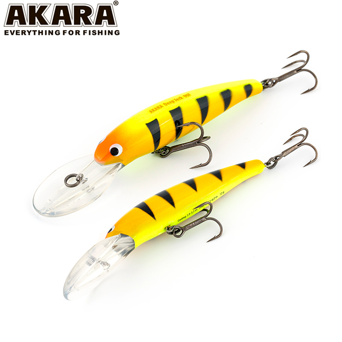 

AKARA Воблeр AKARA DEEP JECK (Длина (мм) 90; Вес (гр.) 12 / A32), Желтый;оранжевый
