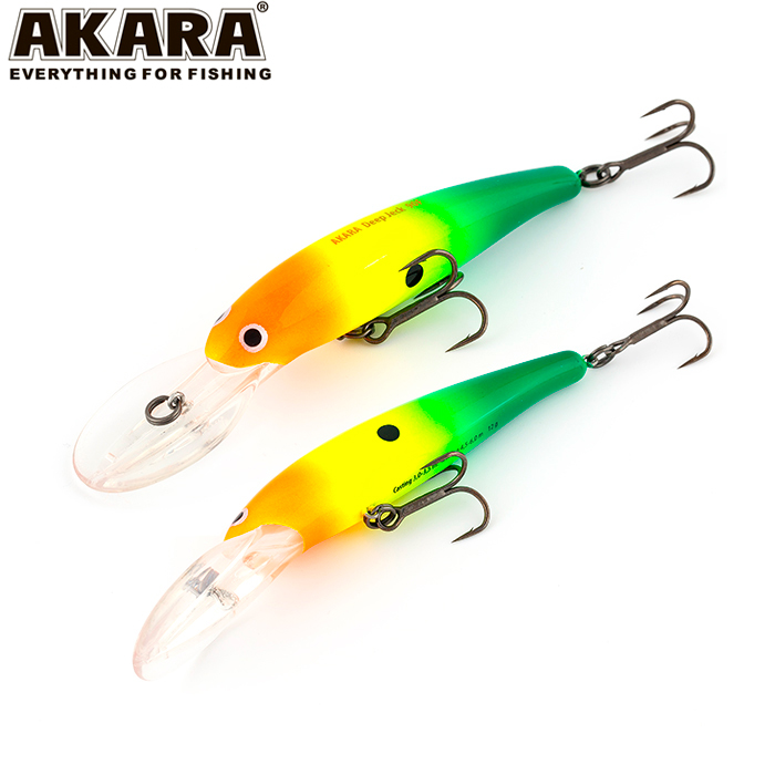 

AKARA Воблeр AKARA DEEP JECK (Длина (мм) 90; Вес (гр.) 12 / A21), Желтый;зеленый;оранжевый