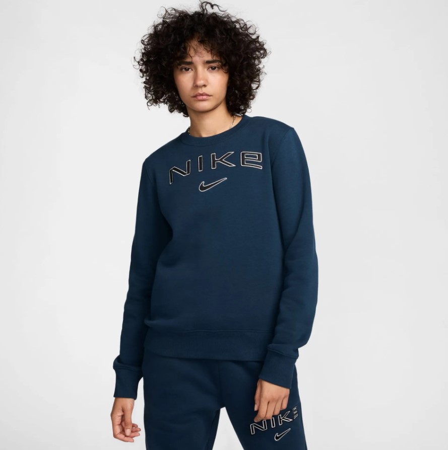 Лонгслив женский Nike Sportswear Phoenix Fleece HM9754 синий XL