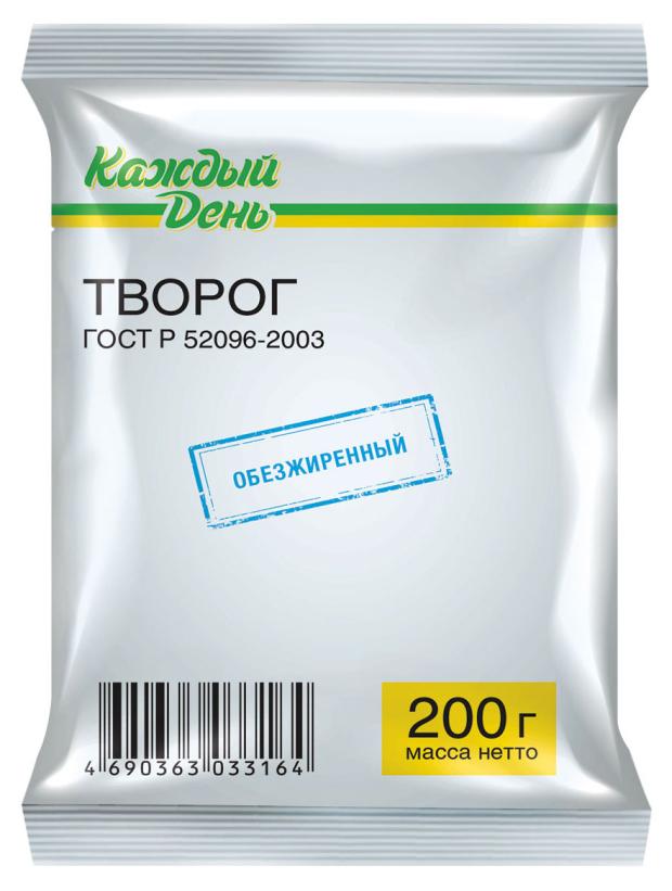 

Творог «Каждый день» обезжиренный БЗМЖ, 180 г