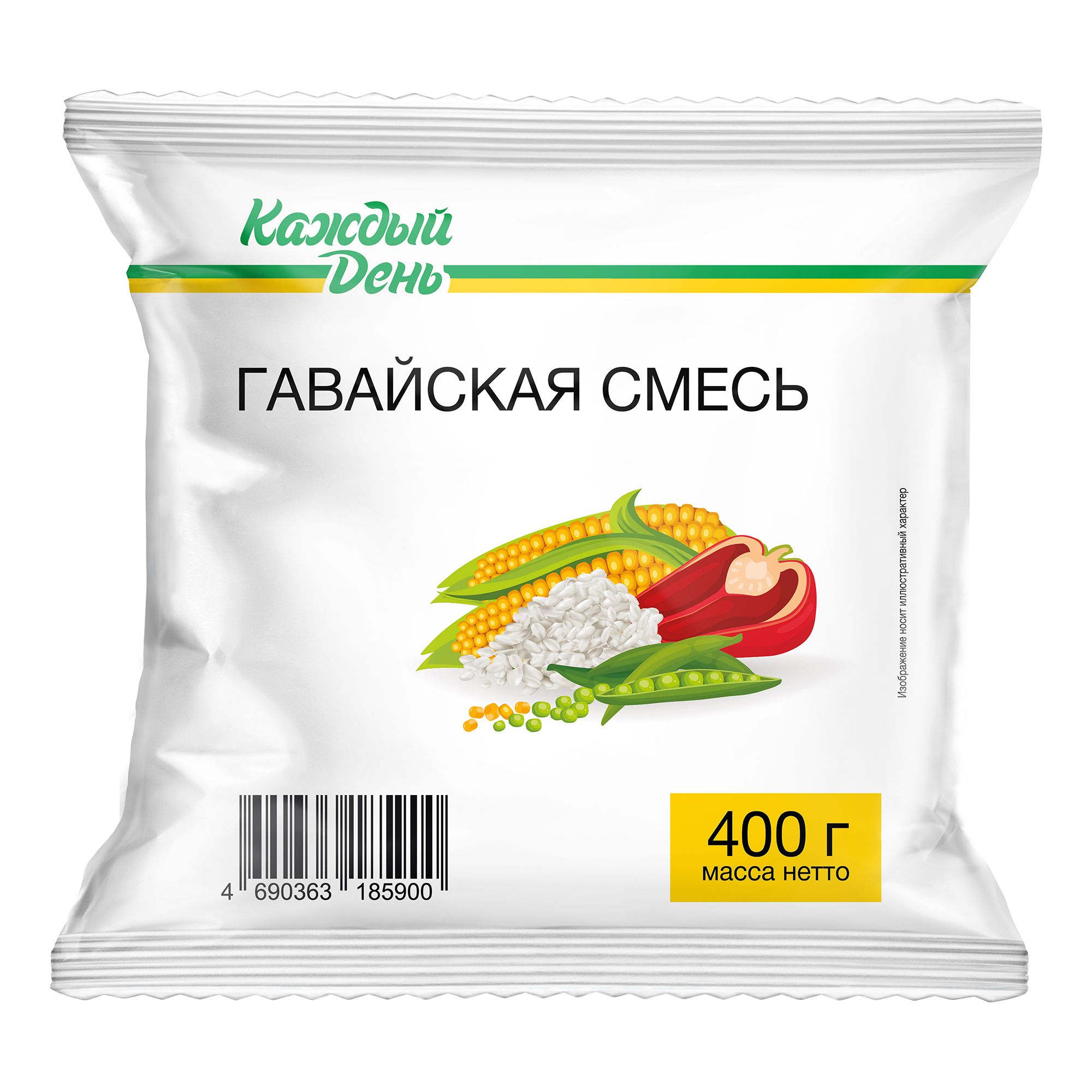 Гавайская смесь Каждый День замороженная 400 г 67₽