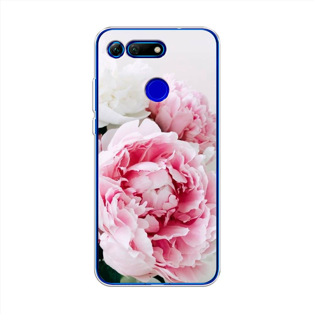 

Чехол на Honor V20 "Розовые и белые пионы", Розовый;белый, 67350-2