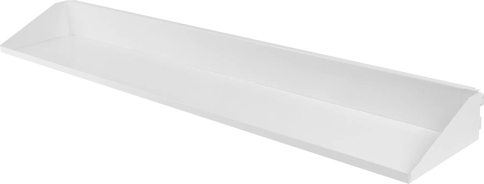 

Полка 89.6x17.5x7 см металл белый