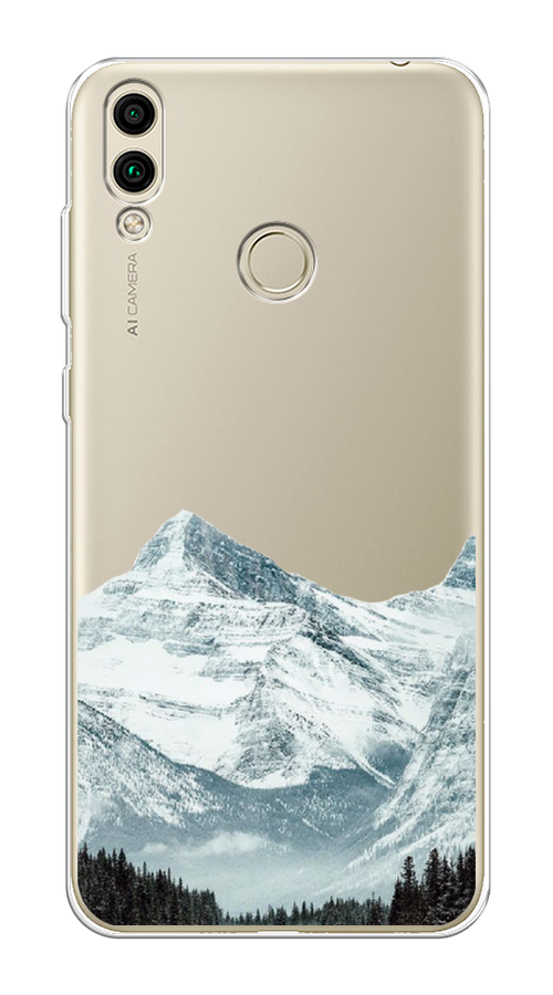 

Чехол на Honor 8C "Горы арт 1", Белый;зеленый, 67150-2