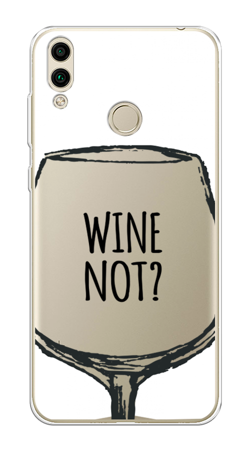 

Чехол на Honor 8C "Wine not white", Белый, 67150-6