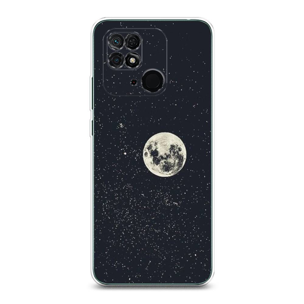 

Чехол на Xiaomi Redmi 10C "Полнолуние", Красный, 313450-2