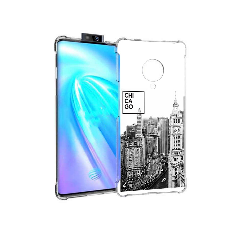 

Чехол MyPads Tocco для Vivo NEX 3 черно белый чикаго (PT136035.381.689), Прозрачный, Tocco