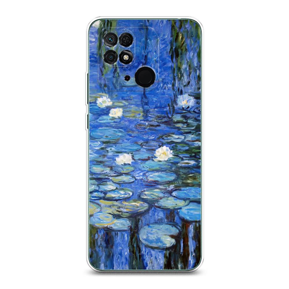 

Чехол для Xiaomi Redmi 10C "Нарисованный пруд", Синий;зеленый, 313450-4