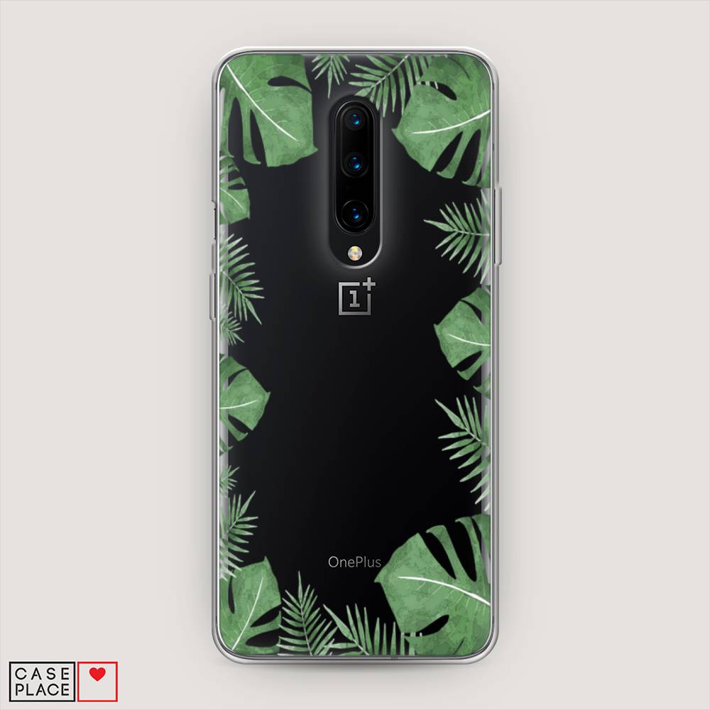 

Чехол Awog на OnePlus 8 / ВанПлас 8 "Листья папоротника рамка", Зеленый, 151250-8