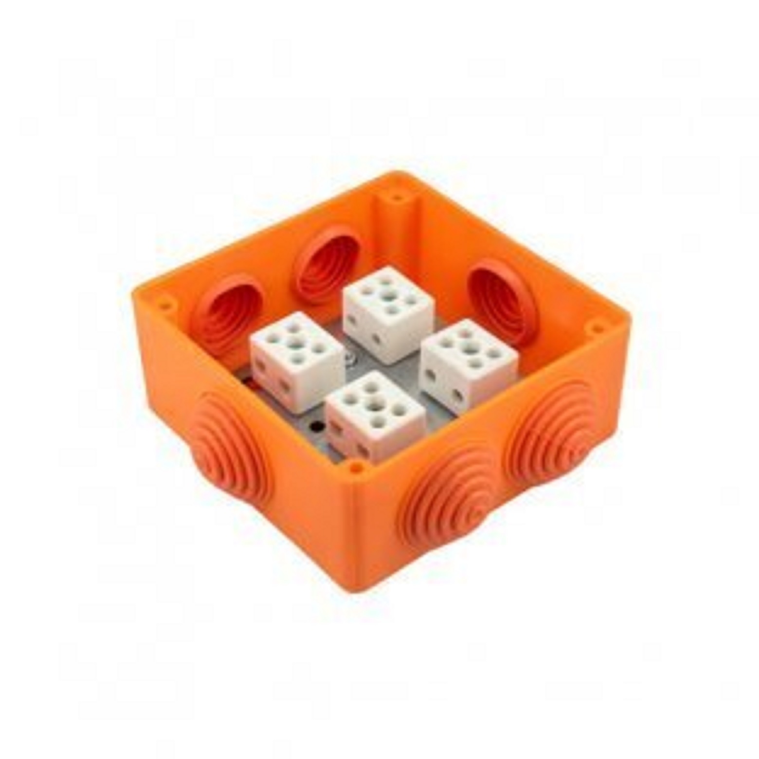 Коробка огнестойкая Промрукав двухкомпонентная 100х100х50 1 шт/уп 60-0300-FR2.5-4 безгалогенная распределительная коробка для заливки бетоном промрукав
