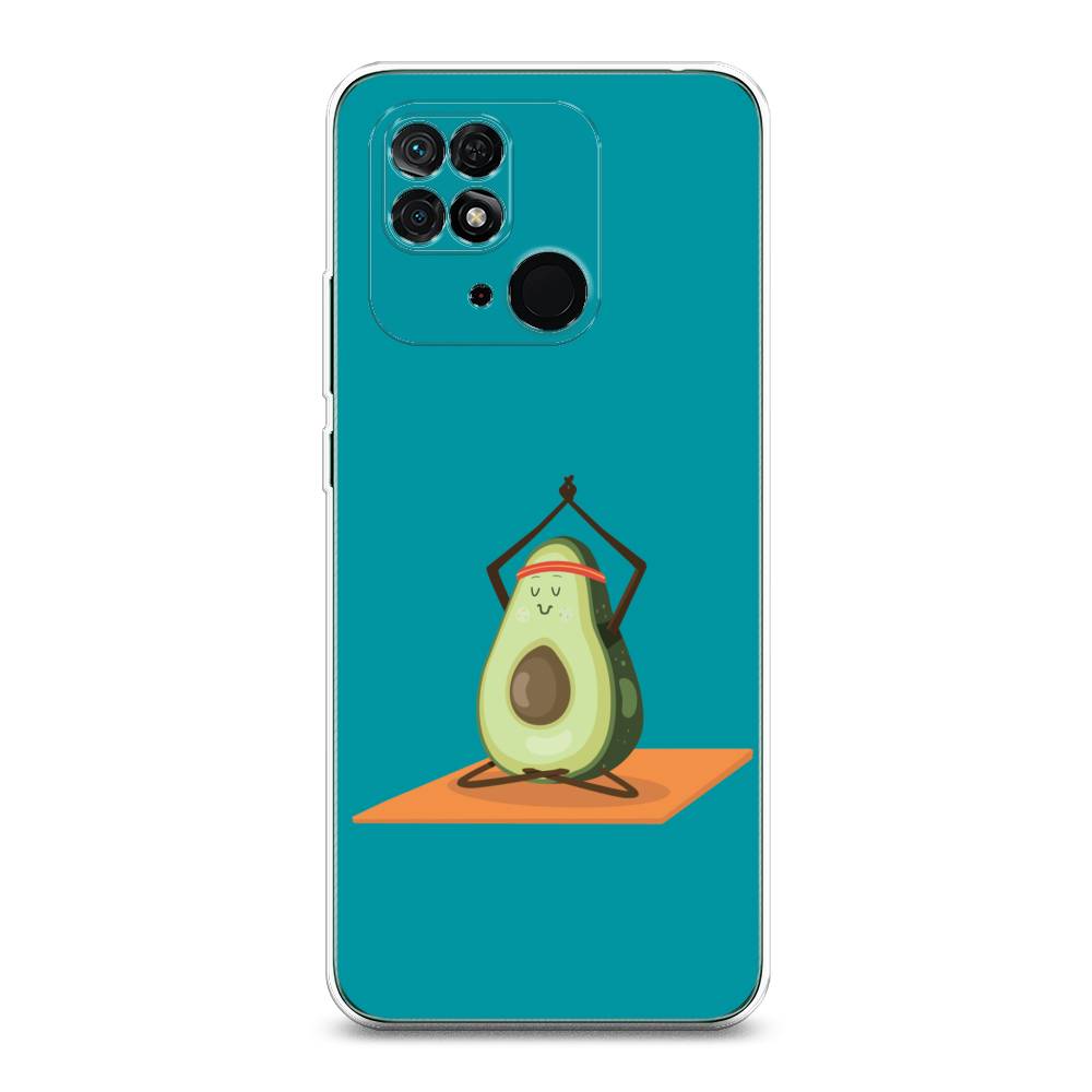 

Чехол на Xiaomi Redmi 10C "Расслабься с авокадо", Голубой, 313450-6
