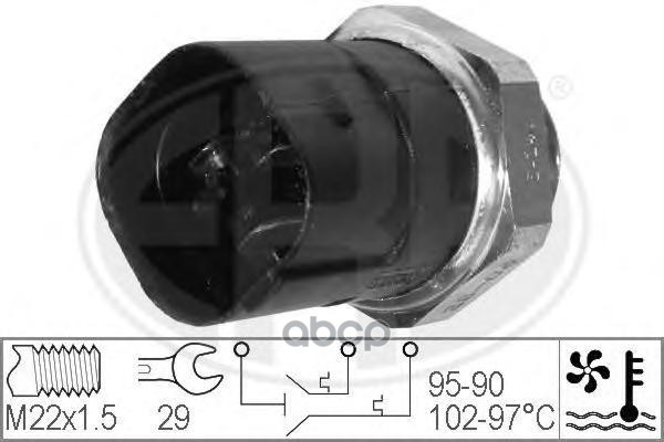 ERA 330280 Термовыключатель, вентилятор радиатора VW POLO 91