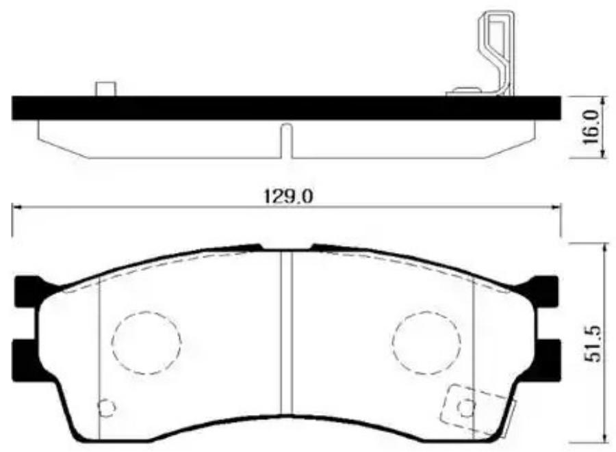 

Тормозные колодки HSB дисковые HP1008