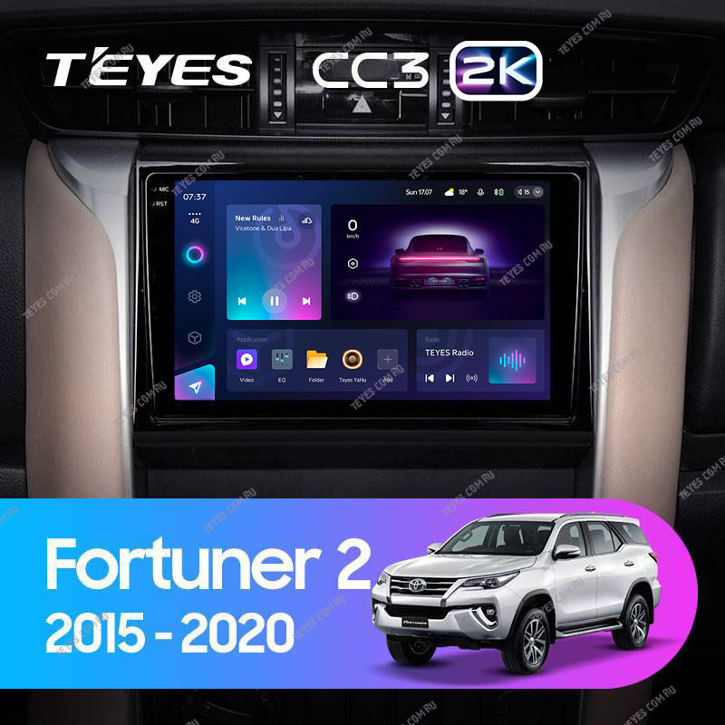 

Штатная магнитола Teyes CC3 2K 6/128 Toyota Fortuner 2 (2015-2018), CC3 2K