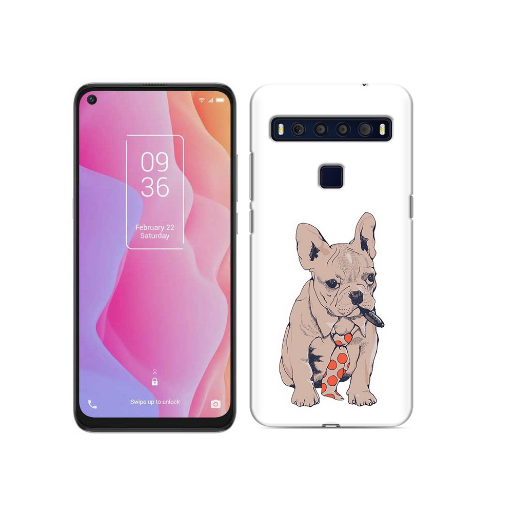 

Чехол MyPads Tocco для TCL 10L бульдог с сигарой, Прозрачный, Tocco