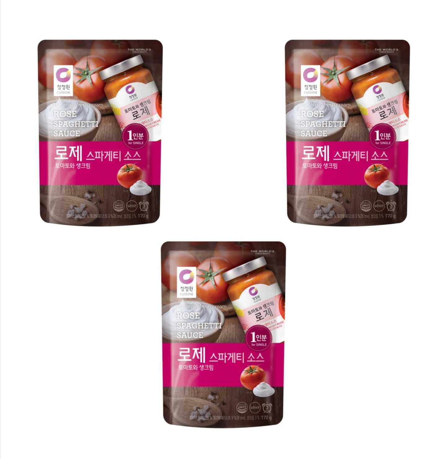 Соус для спагетти Daesang Rose Spaghetti Sauce, 170 г х 3 шт