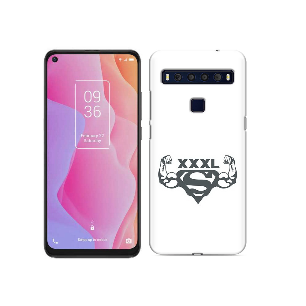 

Чехол MyPads Tocco для TCL 10L бодибилдинг супермен, Прозрачный, Tocco