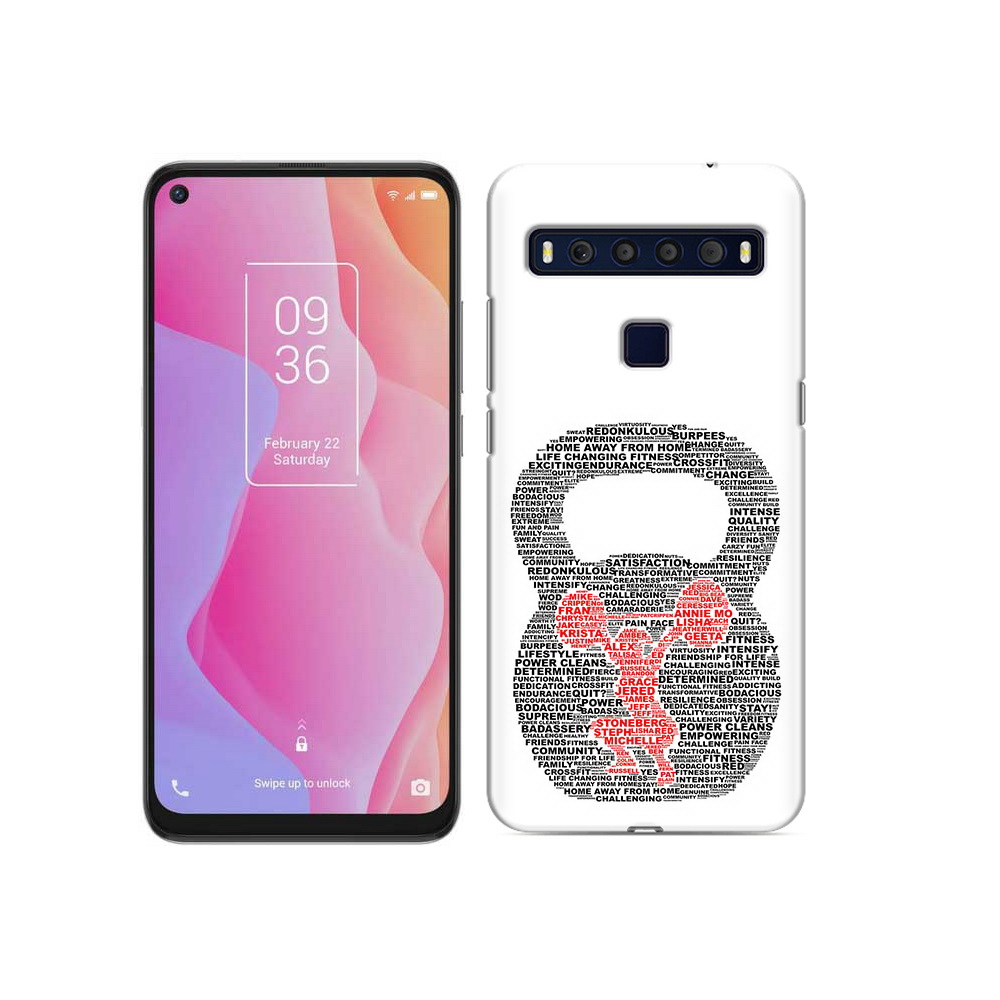 

Чехол MyPads Tocco для TCL 10L бодибилдинг гиря из слов, Прозрачный, Tocco