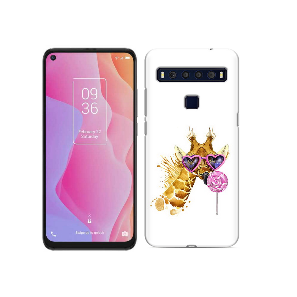

Чехол MyPads Tocco для TCL 10L акварельный жираф, Прозрачный, Tocco