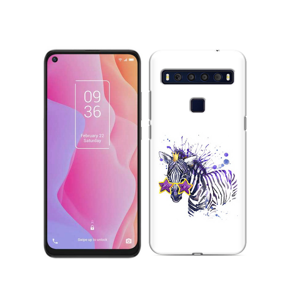 

Чехол MyPads Tocco для TCL 10L акварельная зебра, Прозрачный, Tocco