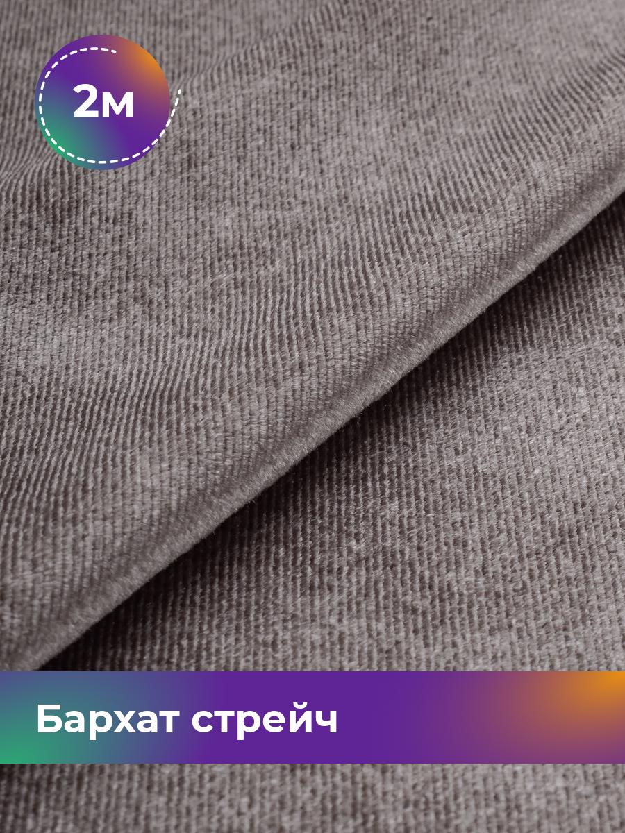 

Ткань Бархат стрейч однотонный Shilla, отрез 2 м * 150 см, лиловый 016, Фиолетовый, 17362367