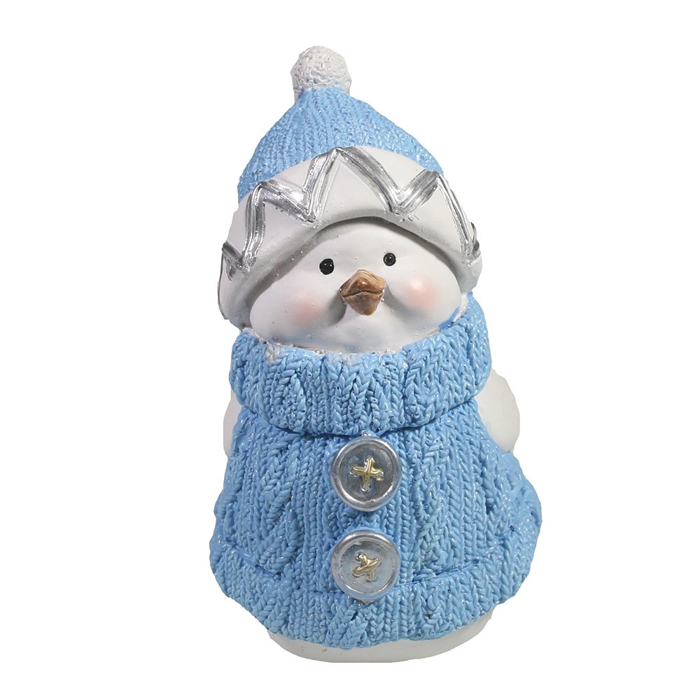 

Фигура декоративная Снегирь-мальчик (голубой), 8*10*15см KSMR-713137/W037