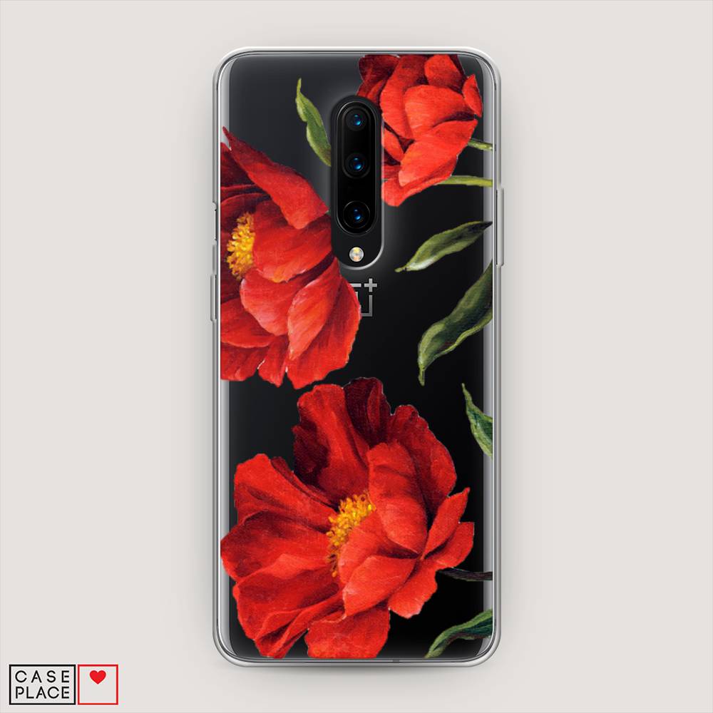 

Чехол Awog на OnePlus 8 / ВанПлас 8 "Красные маки", Красный, 151250-8