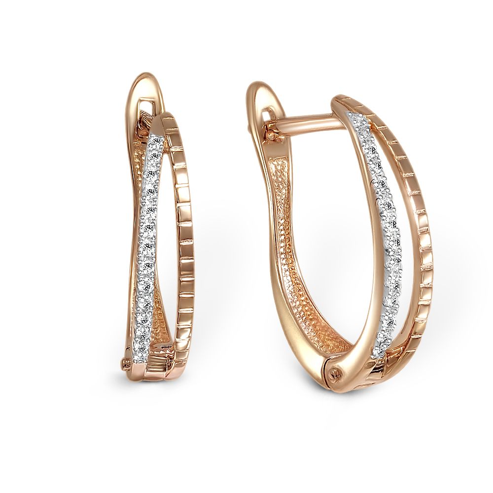 

Серьги из красного золота с фианитом NEWGOLD 094474_02_01_005_0004, 094474_02_01_005_0004