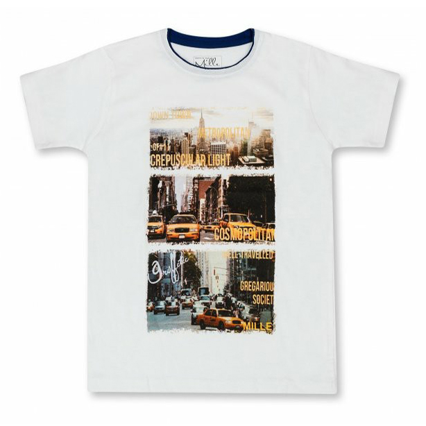 

Футболка детская Mille City 3 цв. белый р. 140, City 3