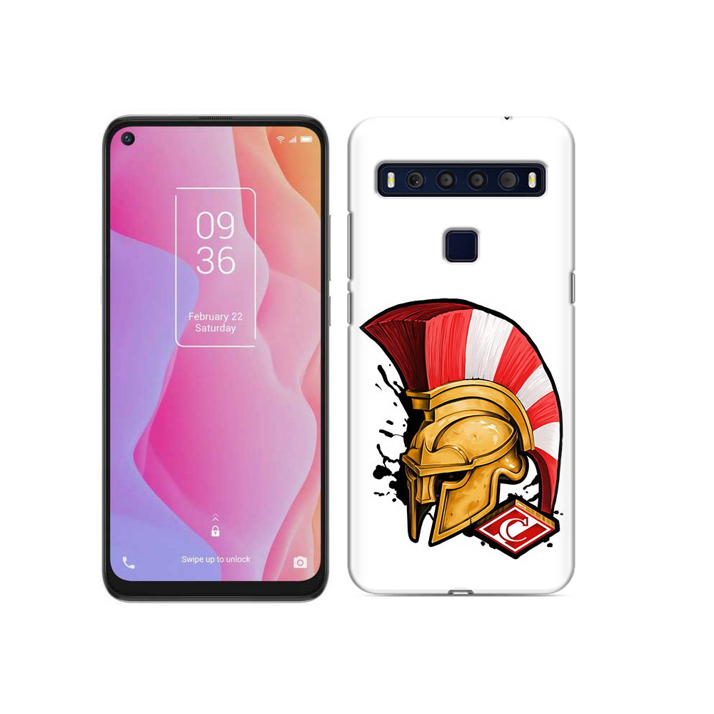 

Чехол MyPads Tocco для TCL 10L ФК спартак шлем, Прозрачный, Tocco