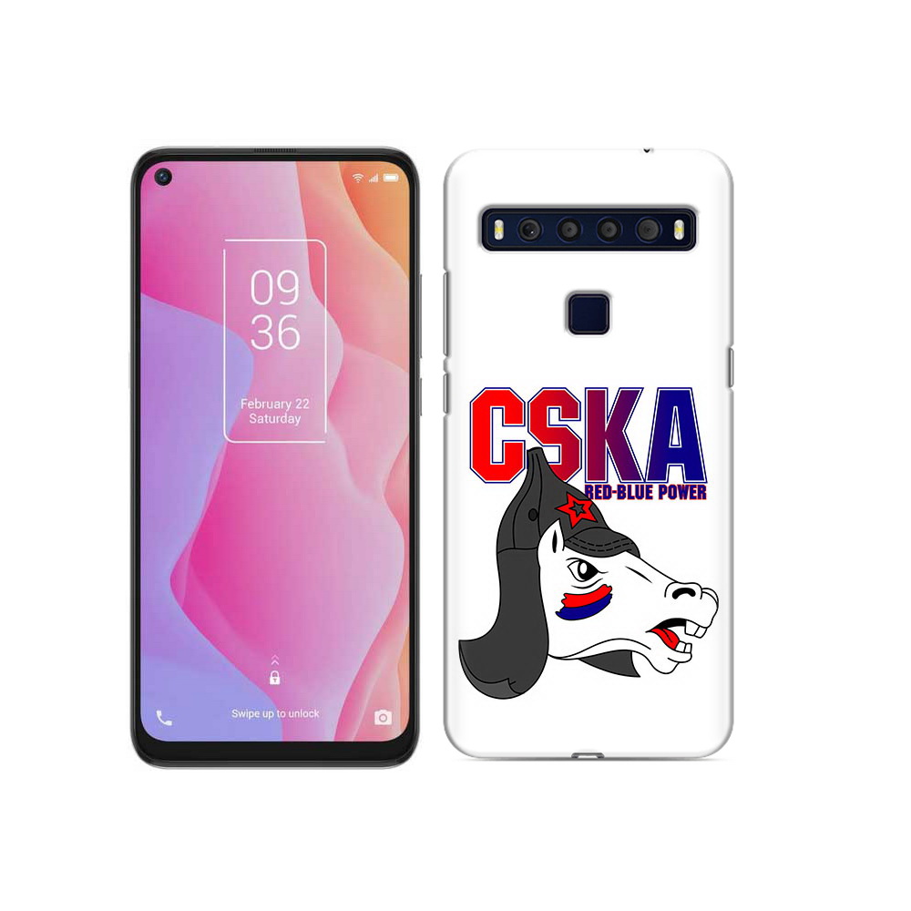 

Чехол MyPads Tocco для TCL 10L ФК ЦСК лошадка россия, Прозрачный, Tocco