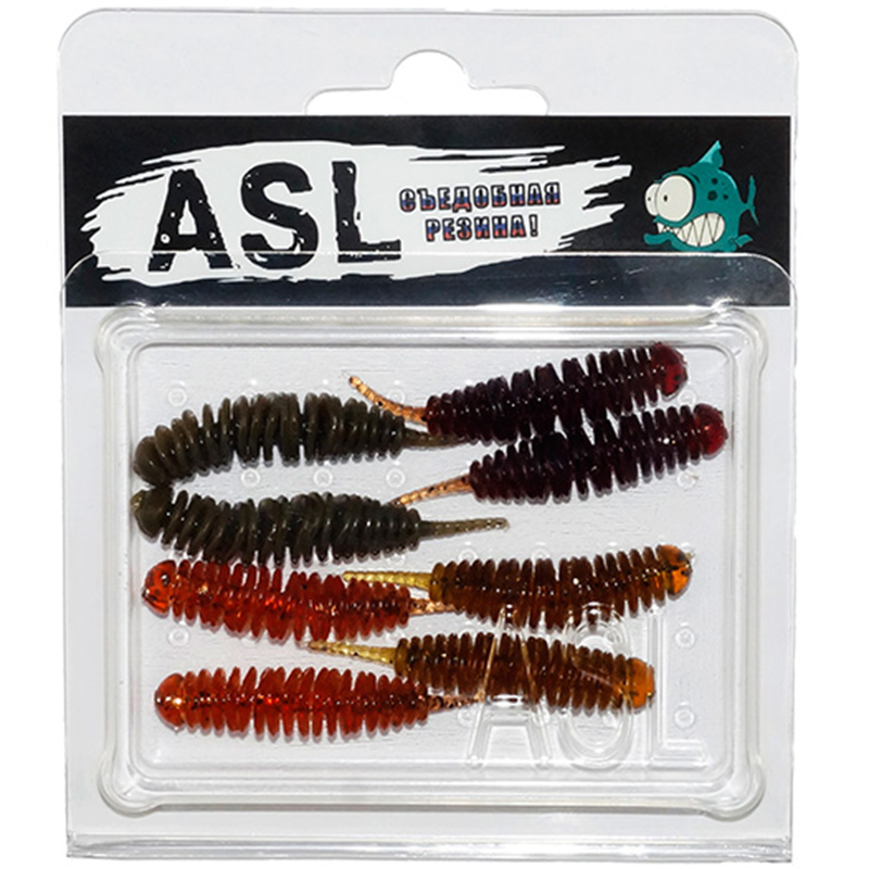 

Силиконовая приманка ASL Танта цв. mix 2 L-3,5см 10шт/уп, Танта