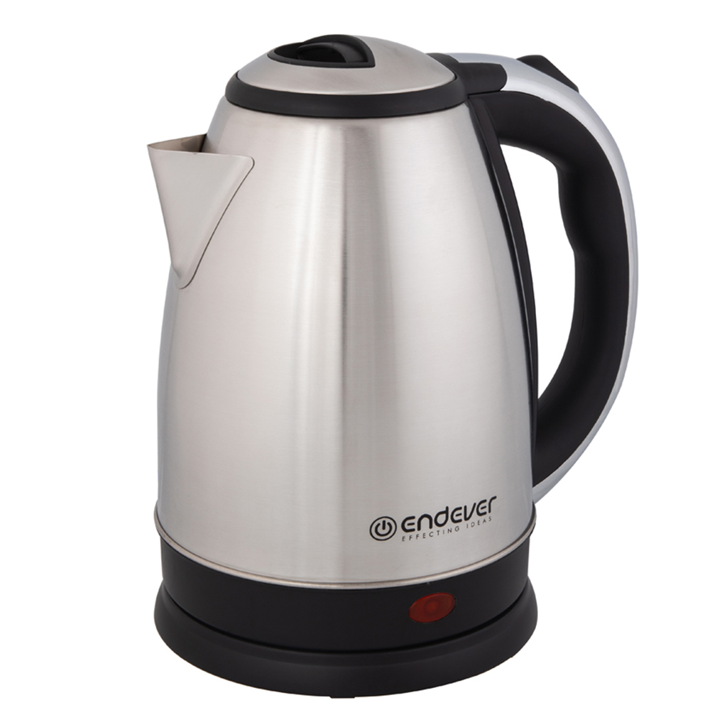 Чайник электрический Endever KR-230S 1.8 л серебристый чайник электрический endever endever kr 440c