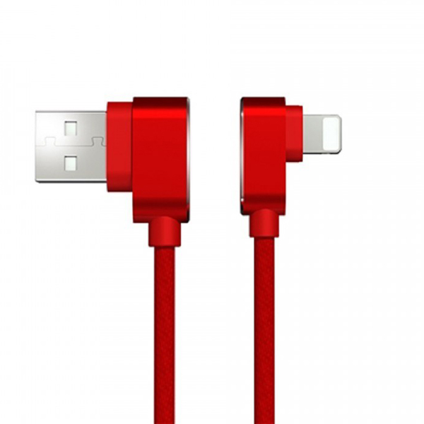 фото Кабель usb apple iphone lightning pisen apl14 (1.2 м) <красный>