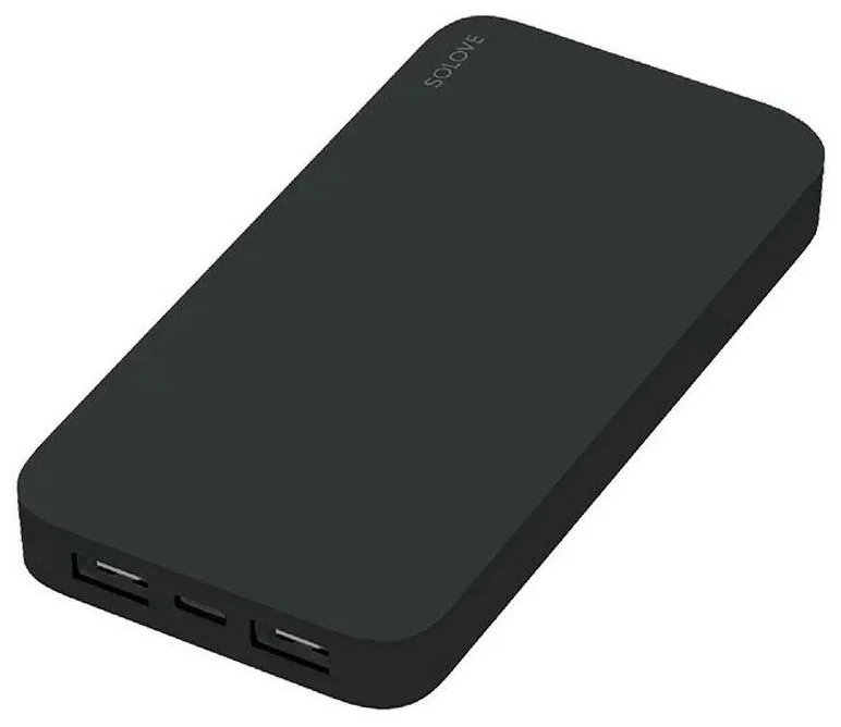 Внешний аккумулятор SOLOVE Xiaomi 20000 mAh, черный, 003M Black RUS