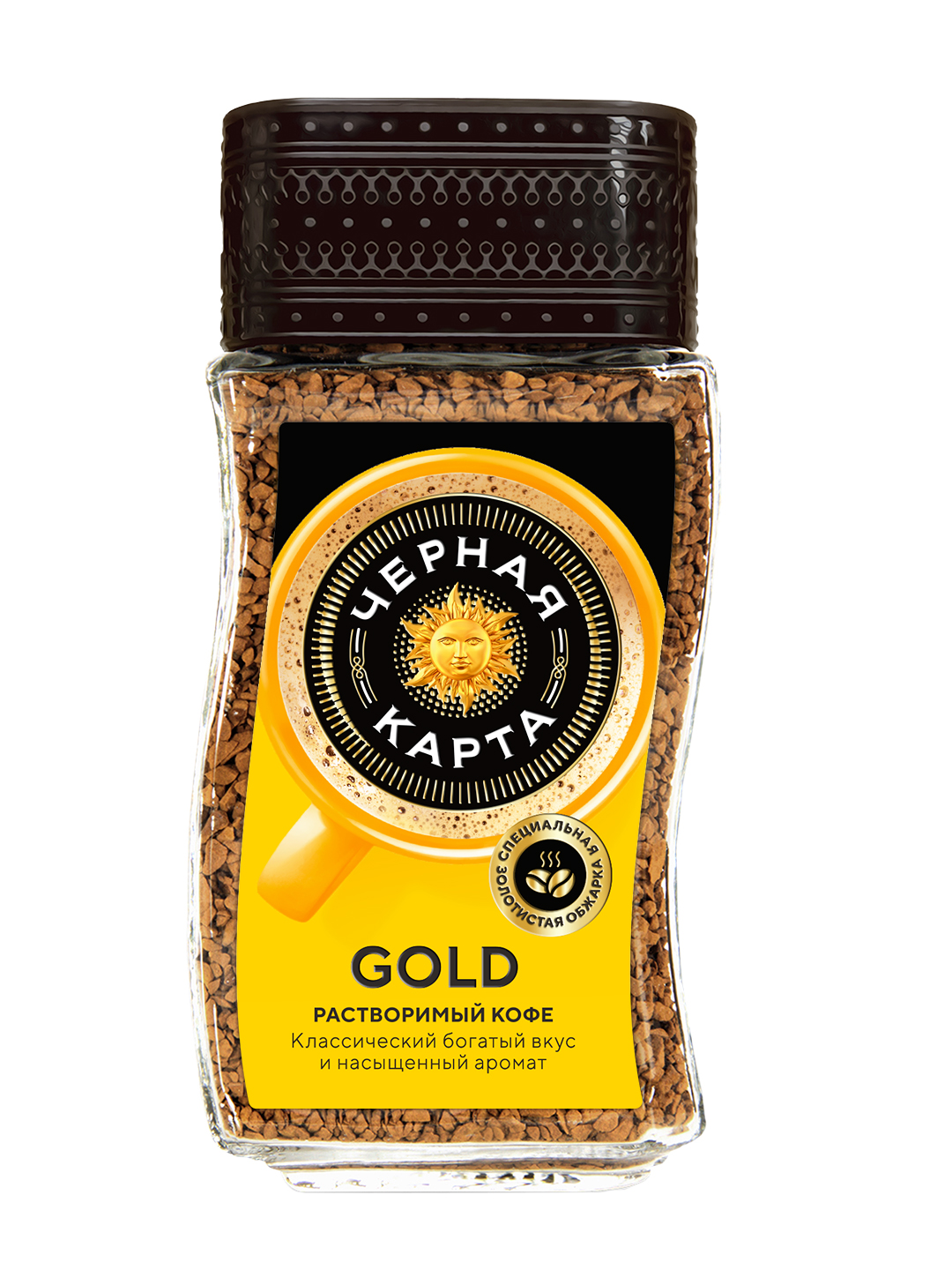 Кофе Черная Карта Gold растворимый 95 г