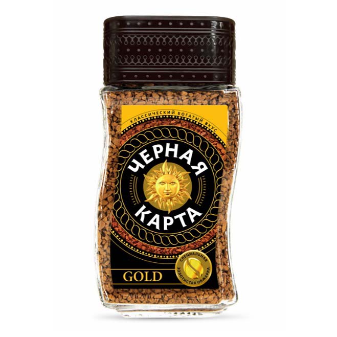 Кофе Черная Карта Gold растворимый 95 г