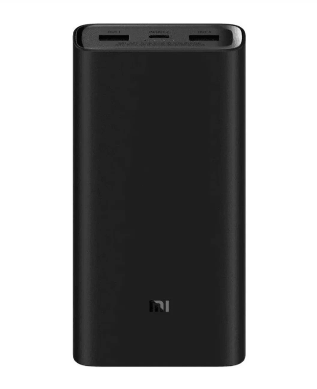 Внешний аккумулятор (Power Bank) Xiaomi Mi Power Bank 3 Pro (50W PD), 20000мAч, черный [