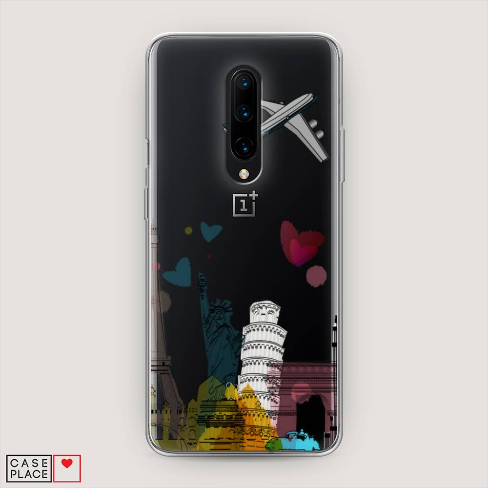 

Чехол Awog на OnePlus 8 / ВанПлас 8 "Самолет путешествий", Желтый, 151250-10