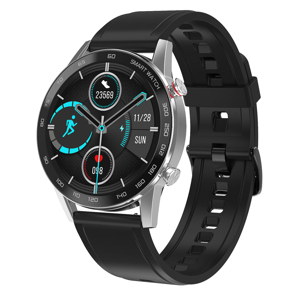 фото Смарт-часы smart watch dt95 garsline черные (ремешок черная кожа)