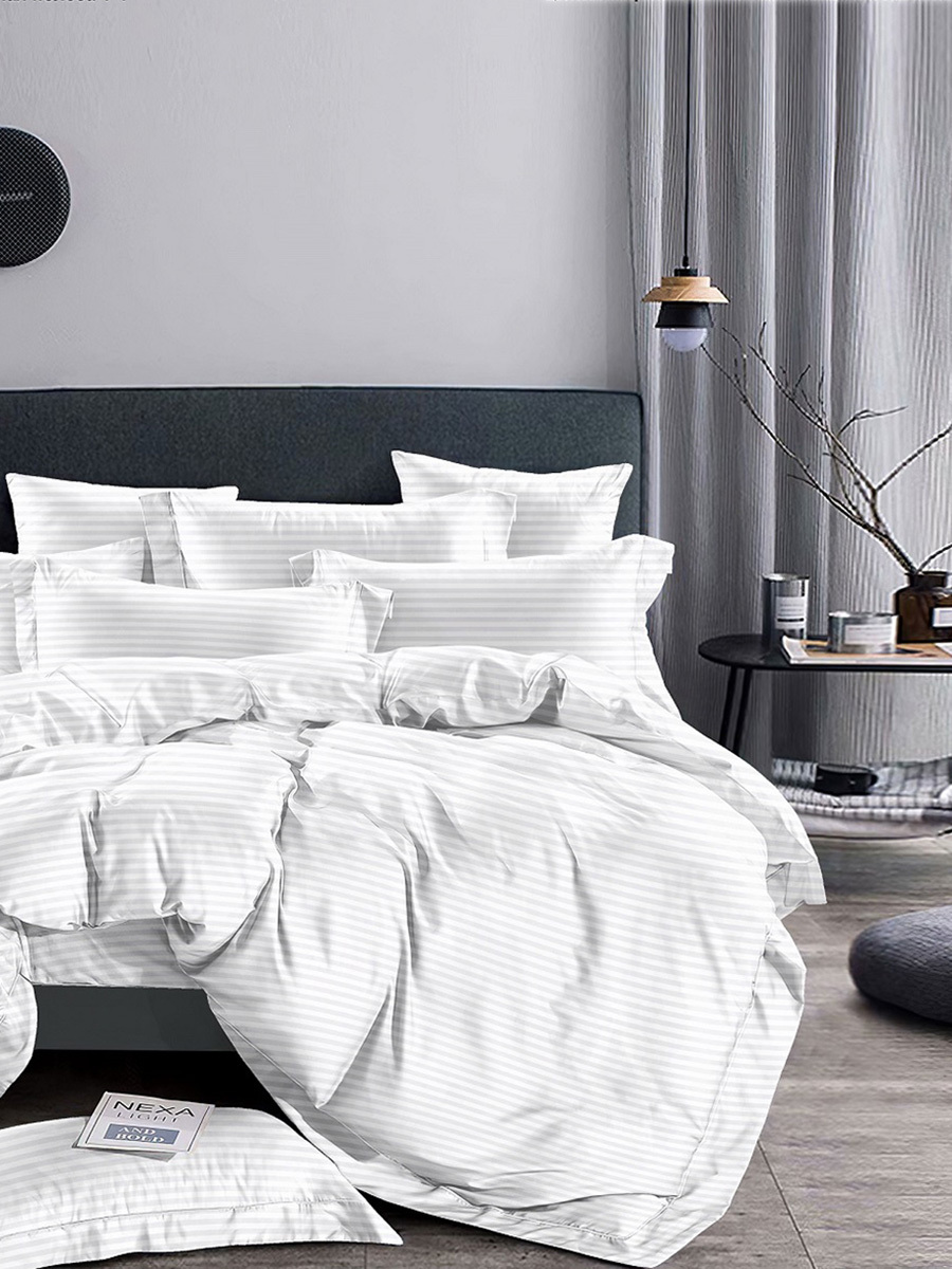 

Постельное белье Simple House White stripe семейный