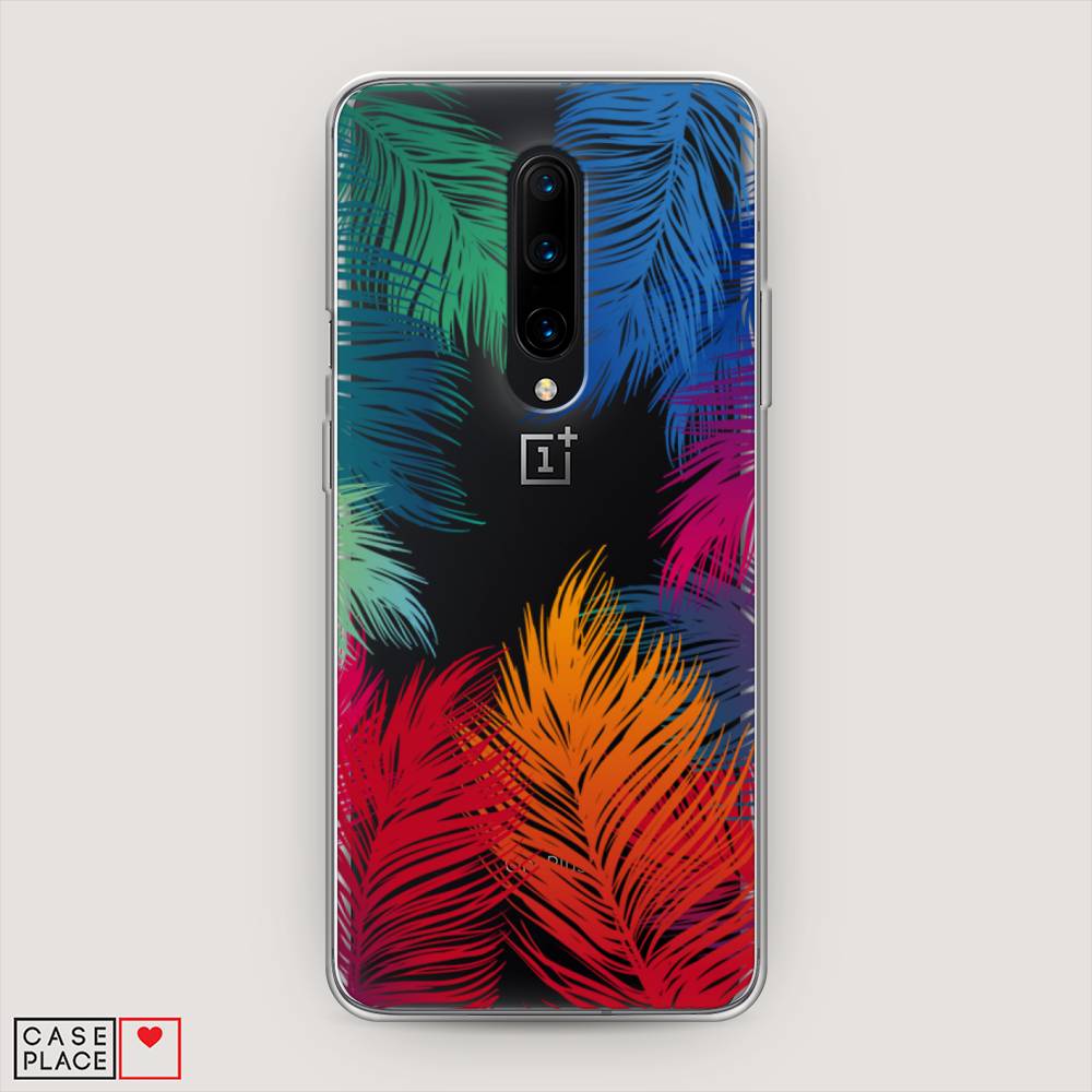 фото Чехол awog "рамка из перьев" для oneplus 8